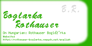 boglarka rothauser business card